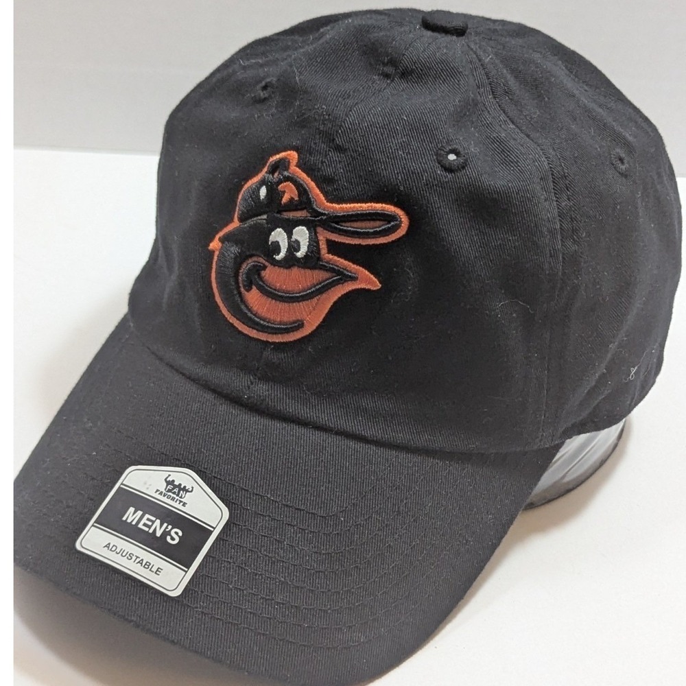 Fan Favorite MLB Baltimore Orioles Black Adjustable Dad Hat -‎ OSFA